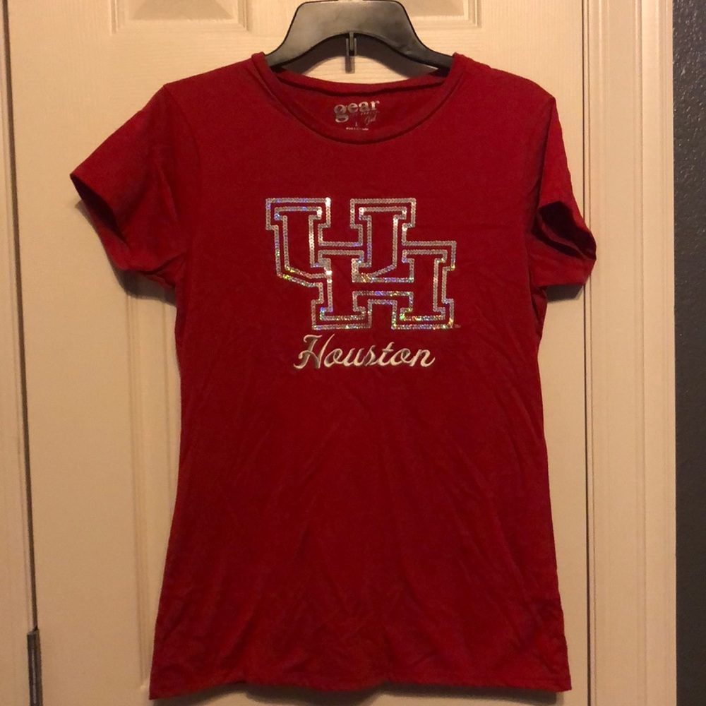University of Houston shirt bedazzled size L